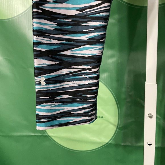 UNDER ARMOUR Women's compression HEATGEAR leggings in MULTI ABSTRACT sz S - VGUC - Picture 8 of 14